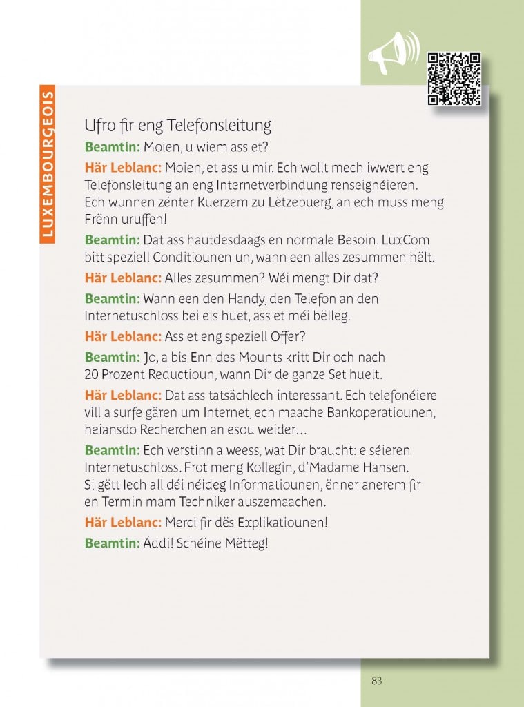 Page 83 du luxembourgeois à grande vitesse Assimil