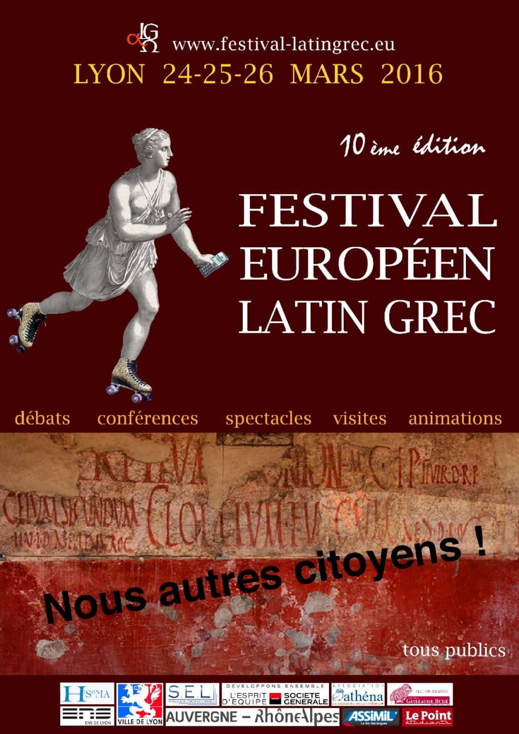 Affiche festival latin grec
