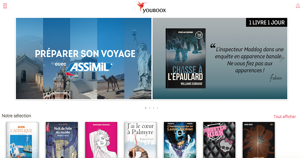Assimil en streaming chez Youboox