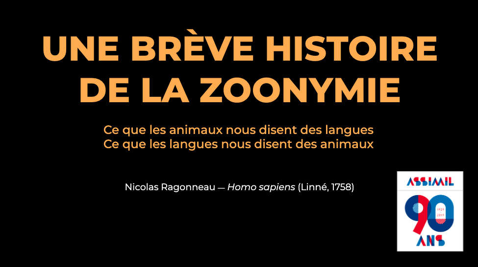 Polyglot Conference 2019 : des animaux et des langues par Nicolas Ragonneau
